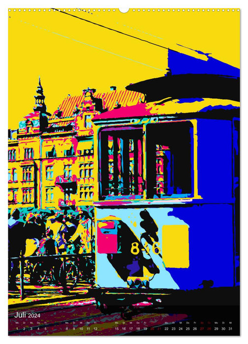 STOCKHOLM POP-ART (CALVENDO Premium Wandkalender 2024)