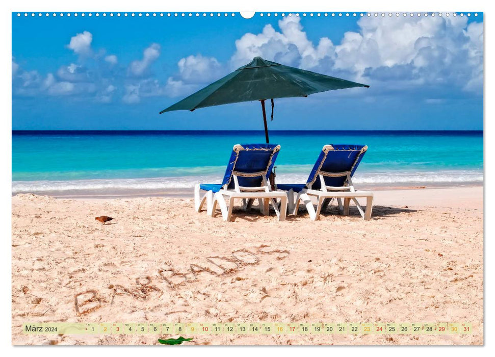 Die kleinen Antillen - Barbados (CALVENDO Wandkalender 2024)