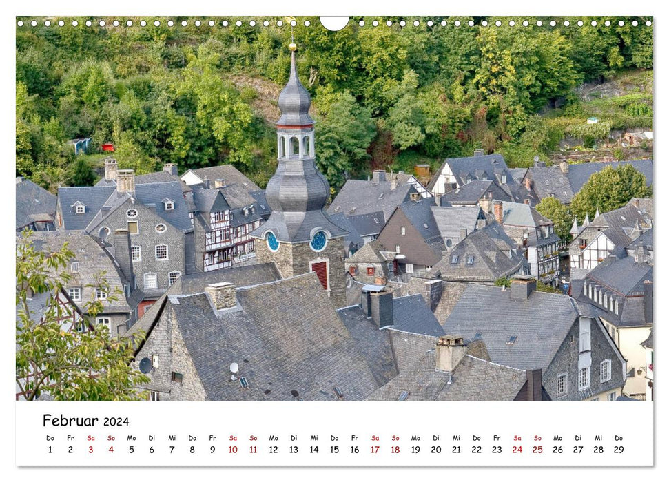 Die Eifel - Orte und Landschaften (CALVENDO Wandkalender 2024)