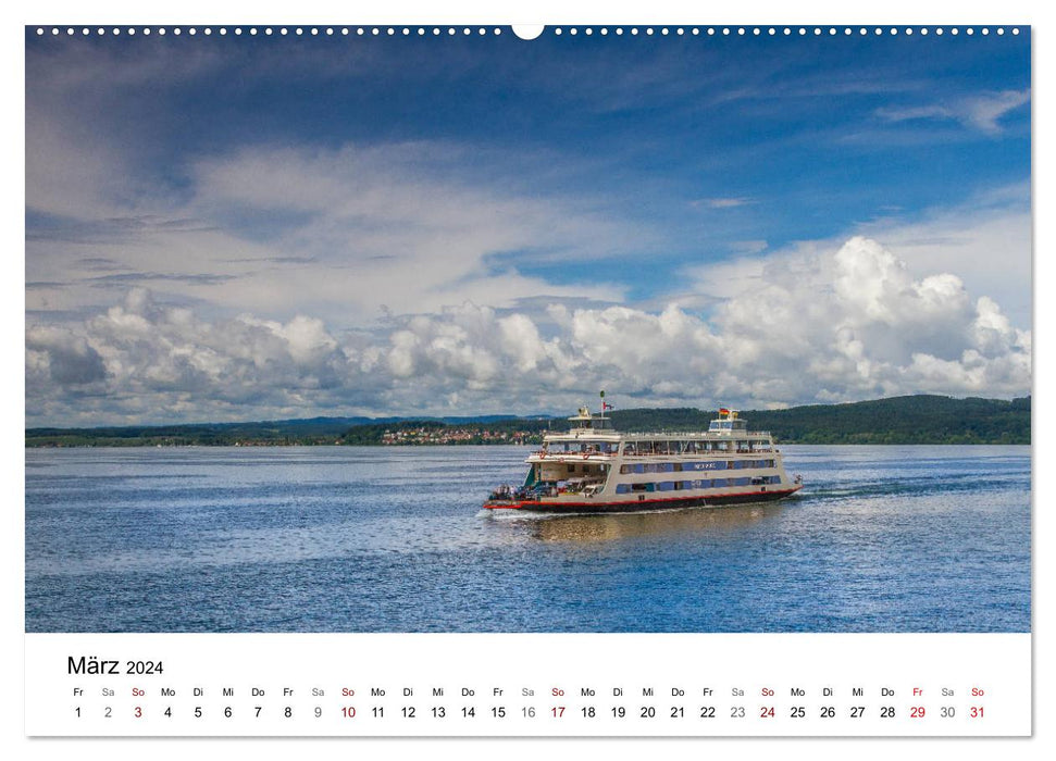 Île du monastère de Reichenau - Site du patrimoine mondial de l'UNESCO sur le lac de Constance (Calendrier mural CALVENDO 2024) 