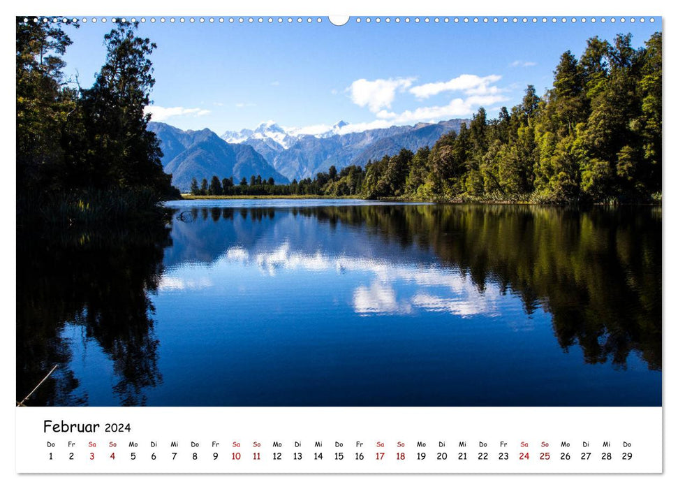 Neuseeland-Aotearoa, Land der weißen Wolke (CALVENDO Wandkalender 2024)