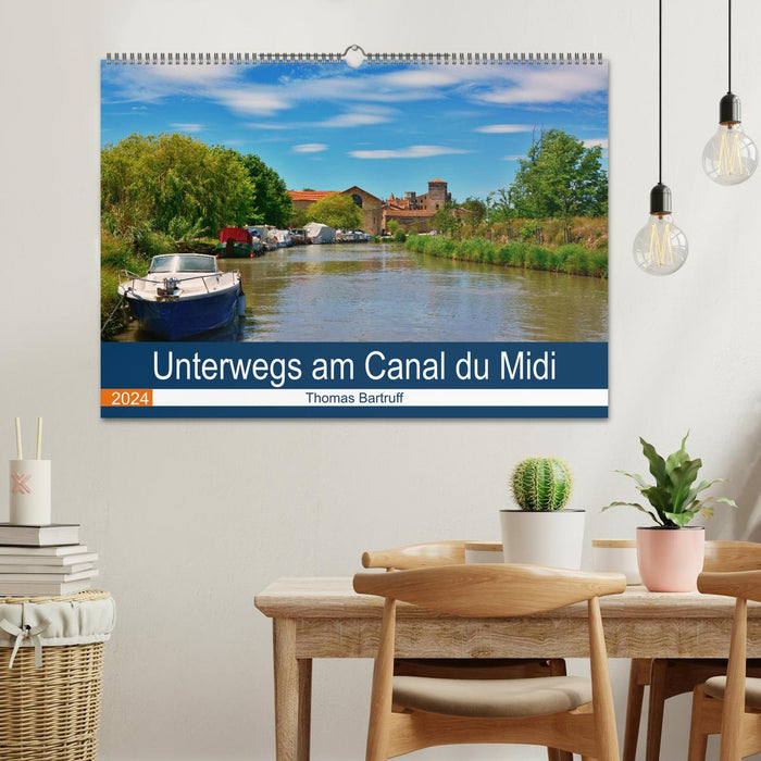 Unterwegs am Canal du Midi (CALVENDO Wandkalender 2024)