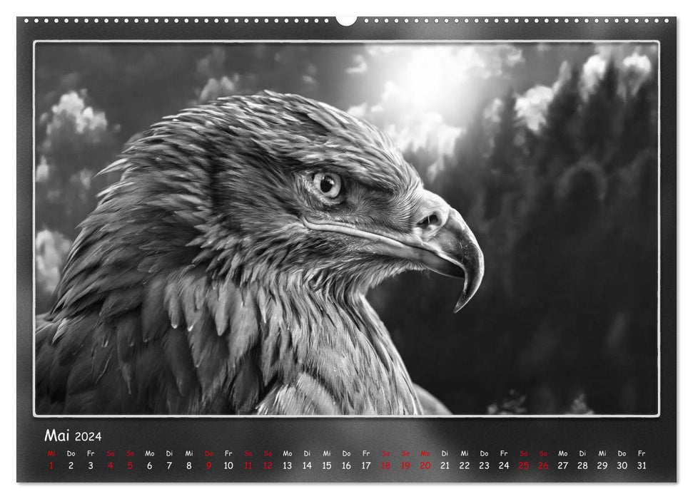 Regarder les animaux en face (Calendrier mural CALVENDO Premium 2024) 