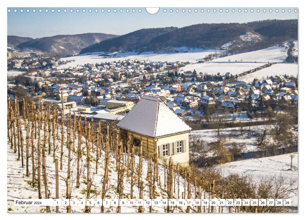 Vignobles autour de Jena (calendrier mural CALVENDO 2024) 