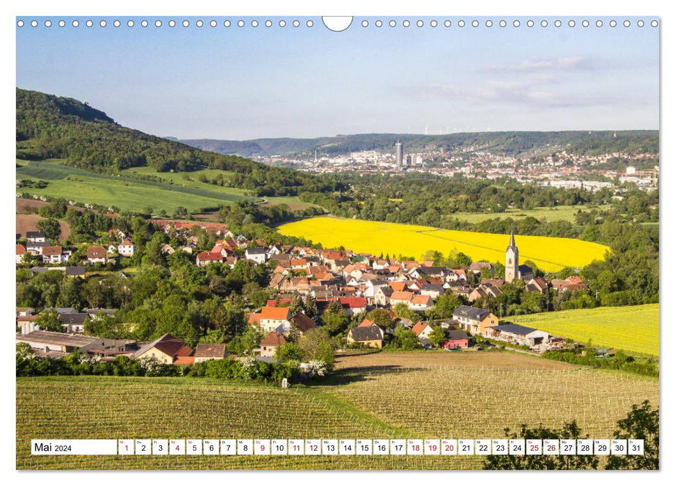 Vignobles autour de Jena (calendrier mural CALVENDO 2024) 