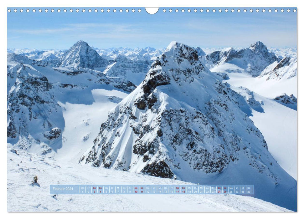 Points forts de nos Alpes - Bergweh ® (Calendrier mural CALVENDO 2024) 