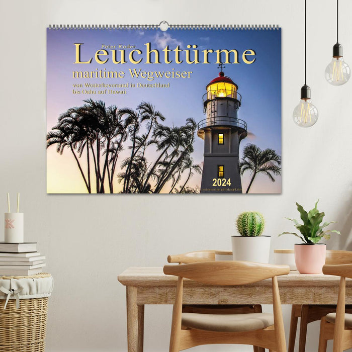 Leuchttürme - maritime Wegweiser (CALVENDO Wandkalender 2024)