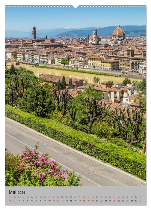 Impressions FLORENCE de jour comme de nuit (calendrier mural CALVENDO 2024) 