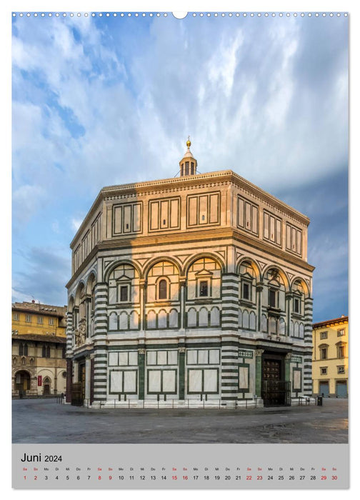 Impressions FLORENCE de jour comme de nuit (calendrier mural CALVENDO 2024) 