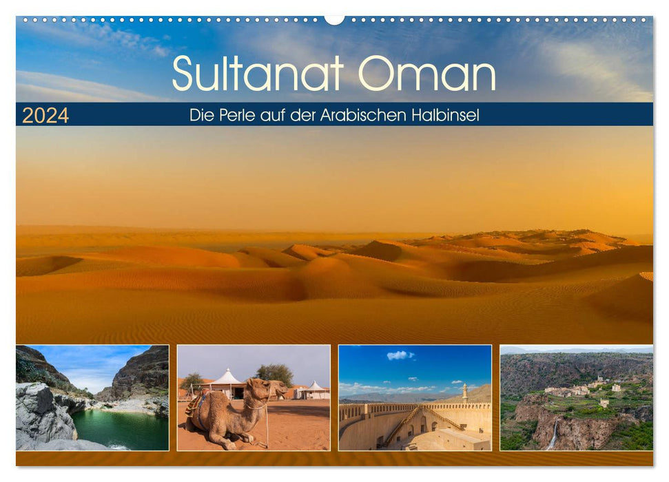 Sultanat d'Oman - La perle de la péninsule arabique (Calendrier mural CALVENDO 2024) 
