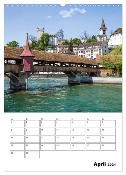 Bienvenue à Lucerne (Calendrier mural CALVENDO Premium 2024) 