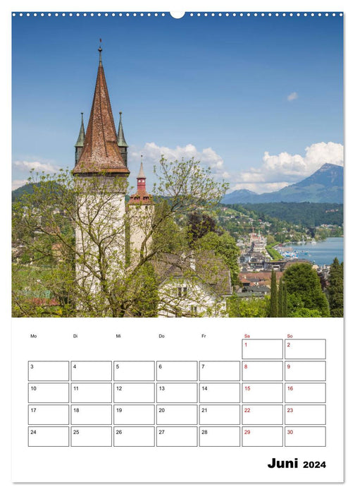 Bienvenue à Lucerne (Calendrier mural CALVENDO Premium 2024) 