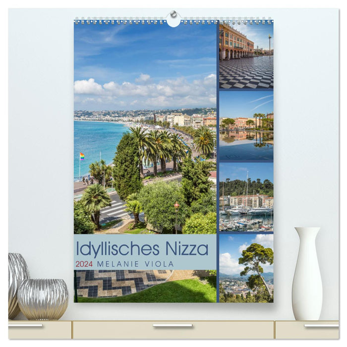 Idyllisches Nizza (CALVENDO Premium Wandkalender 2024)