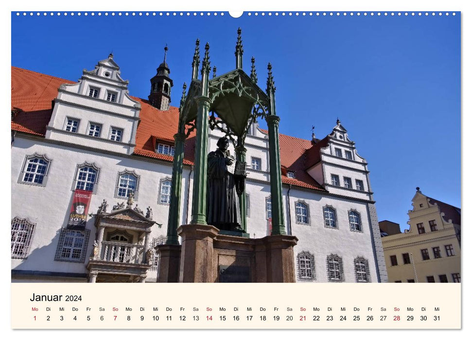 Lutherstadt Wittenberg - Ville de la Réforme (calendrier mural CALVENDO 2024) 