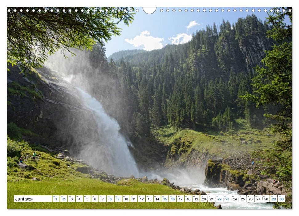 Krimmler Wasserfälle - Naturlandschaft Krimmler Achental (CALVENDO Wandkalender 2024)