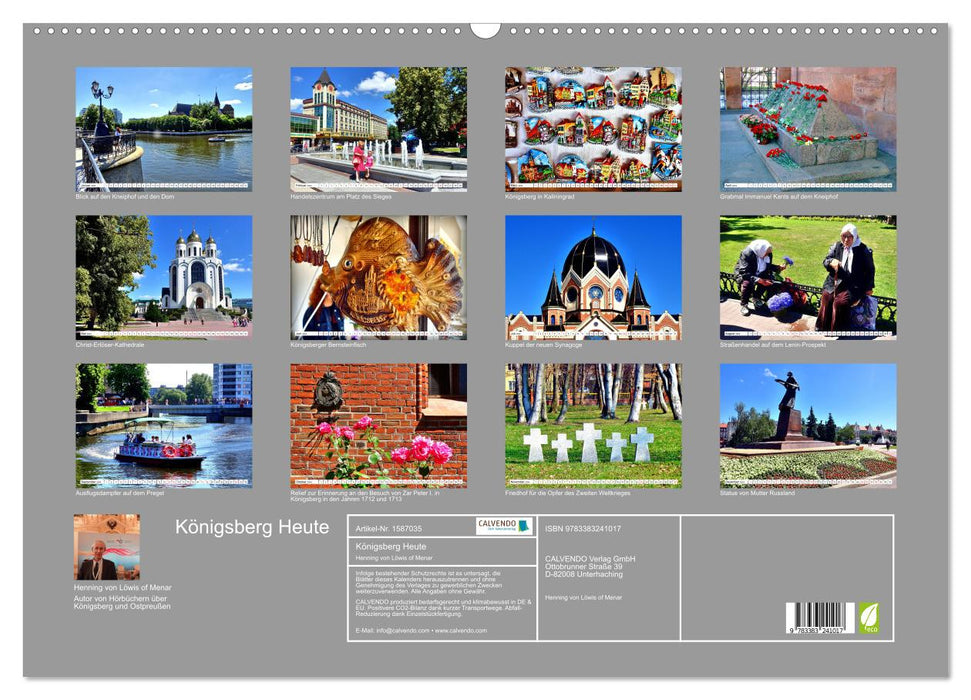 KÖNIGSBERG AUJOURD'HUI - Photos de Kaliningrad (Calendrier mural CALVENDO 2024) 