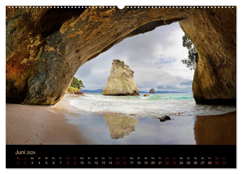 Südseetraum Neuseeland (CALVENDO Premium Wandkalender 2024)