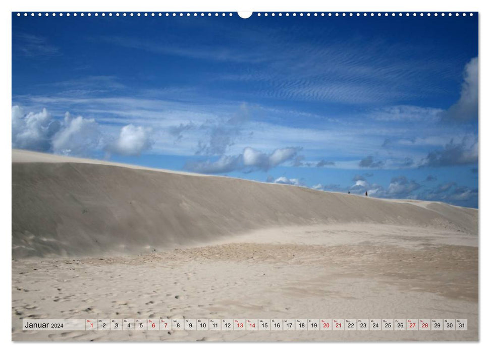 Rudbjerg und Råbjerg, Wanderriesen im Norden Dänemarks (CALVENDO Wandkalender 2024)