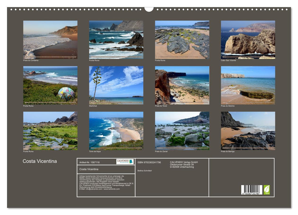 Costa Vicentina (CALVENDO wall calendar 2024) 