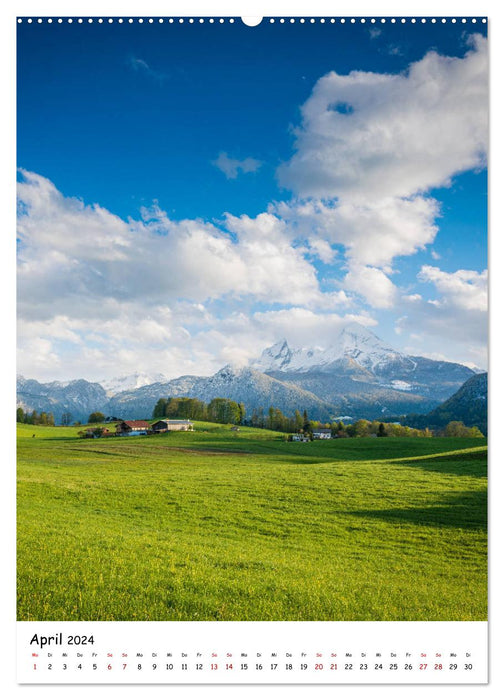 Bienvenue au pays de Berchtesgaden (calendrier mural CALVENDO 2024) 