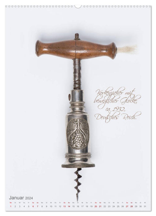 Emotional moments: corkscrew - ingenious everyday tool. (CALVENDO wall calendar 2024) 