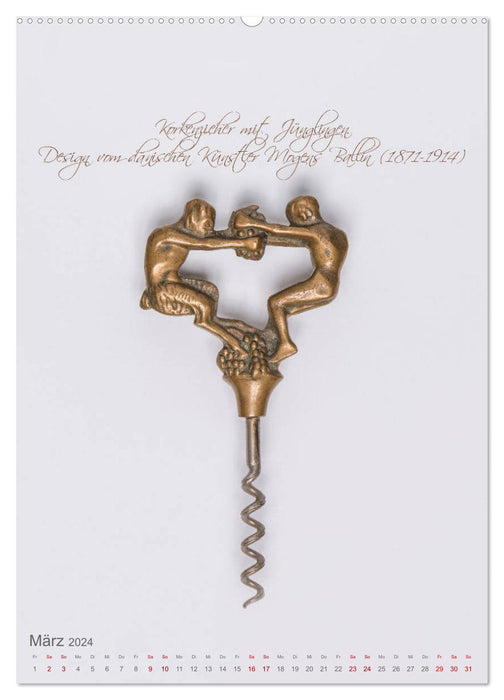 Emotional moments: corkscrew - ingenious everyday tool. (CALVENDO wall calendar 2024) 