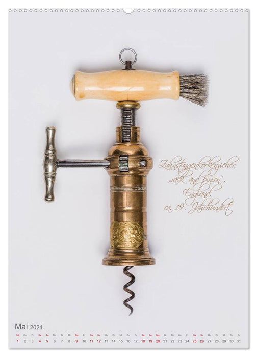 Emotional moments: corkscrew - ingenious everyday tool. (CALVENDO wall calendar 2024) 
