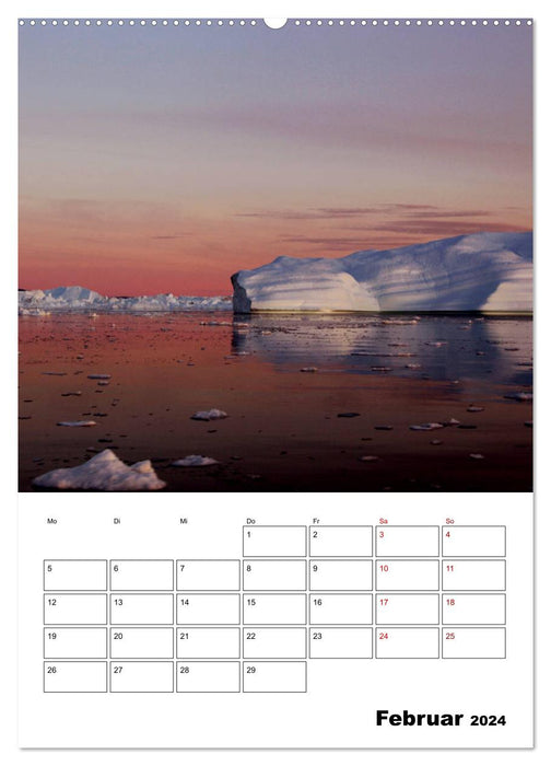 Les icebergs d'Ilulissat (Calendrier mural CALVENDO 2024) 