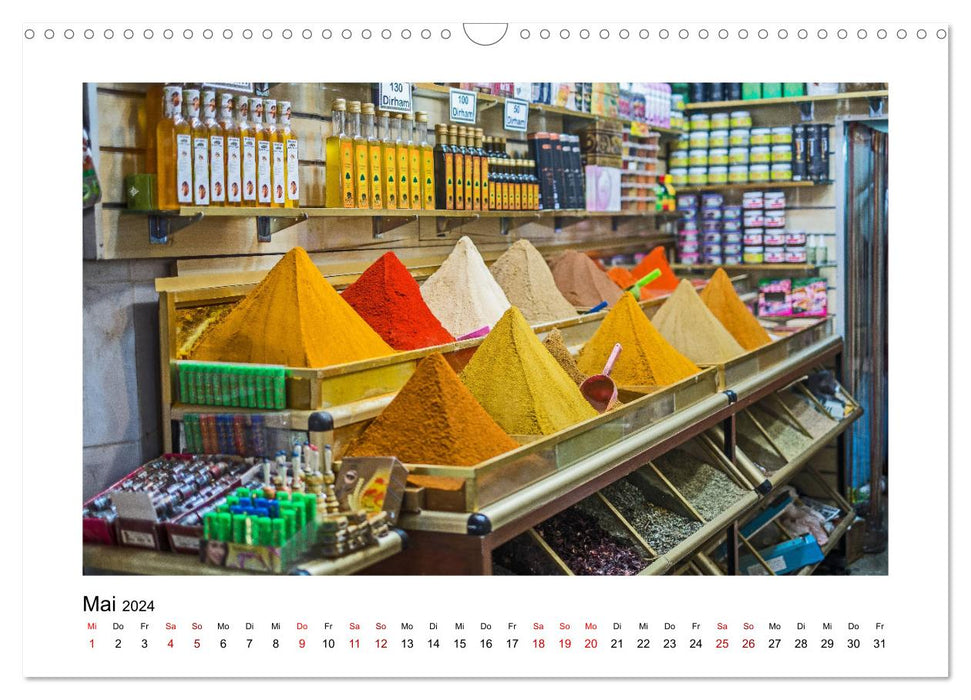 Marokko - Farbenfrohe Märkte (CALVENDO Wandkalender 2024)
