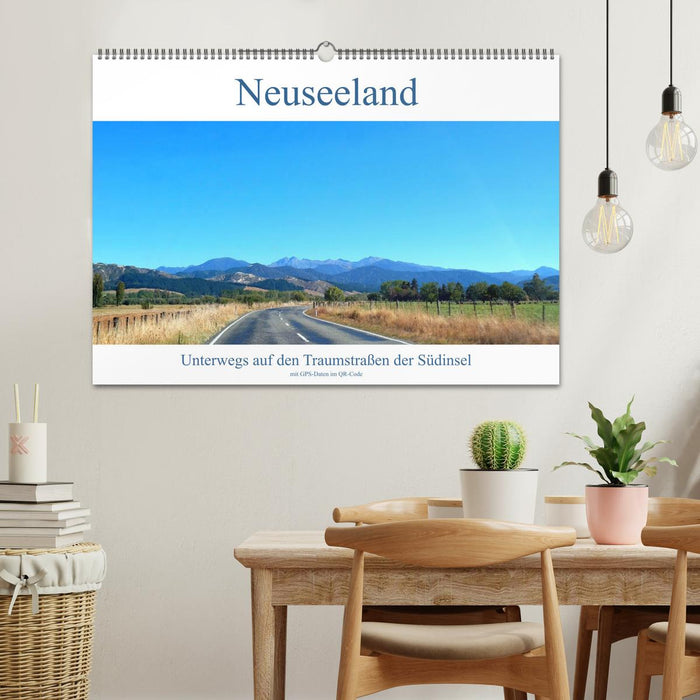 New Zealand On the road on the dream roads of the South Island (CALVENDO wall calendar 2024) 