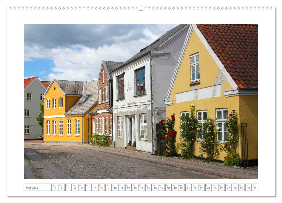 Ribe, Denmark's old town with medieval charm and Viking past (CALVENDO wall calendar 2024) 