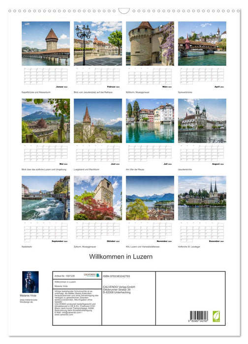 Willkommen in Luzern (CALVENDO Wandkalender 2024)