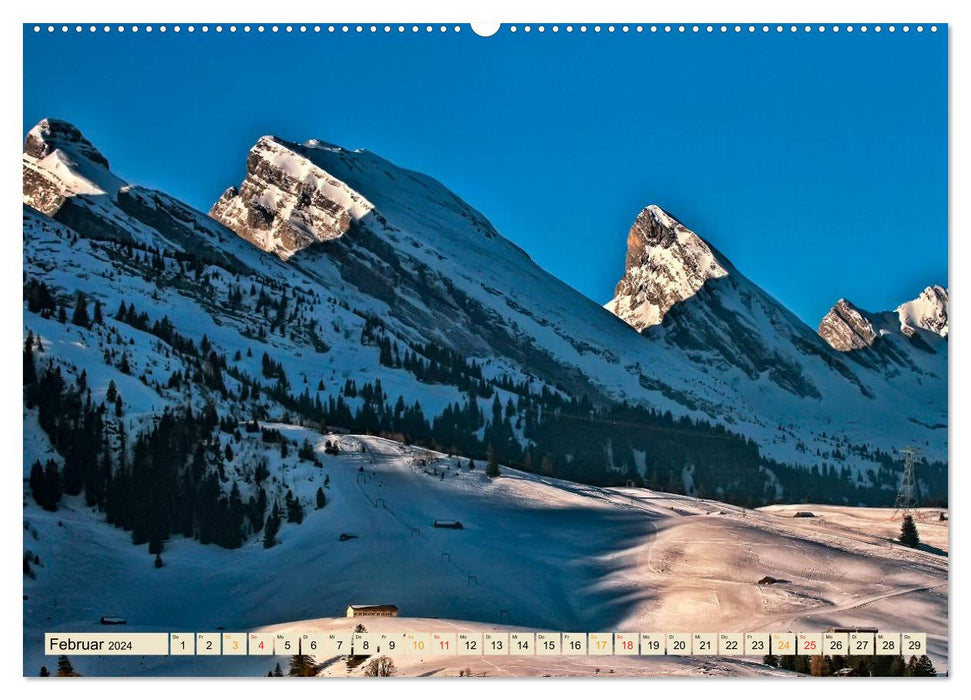 On the big tour through Switzerland, stage 1, Appenzell to Lake Geneva (CALVENDO wall calendar 2024) 