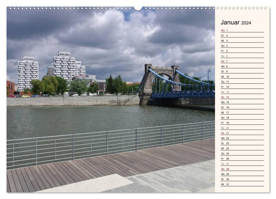 Breslau - Schlesiens Herz an der Oder (CALVENDO Wandkalender 2024)