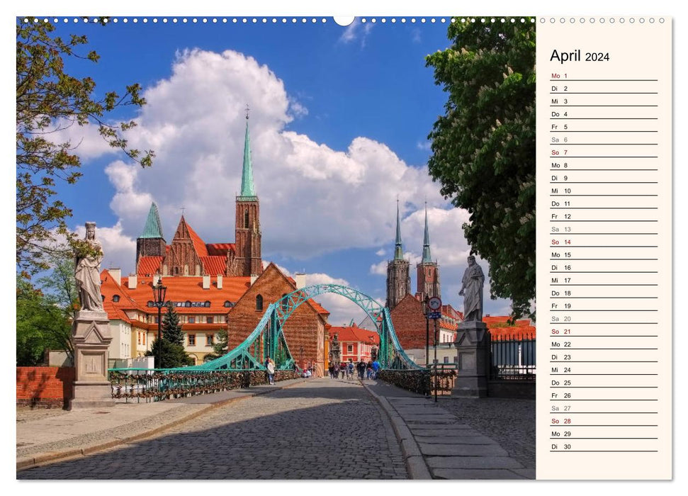 Wroclaw - Silesia's heart on the Oder (CALVENDO wall calendar 2024) 