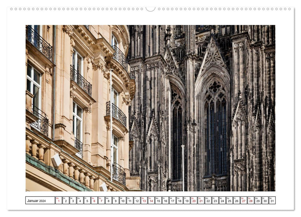 Cologne perspective (CALVENDO wall calendar 2024) 