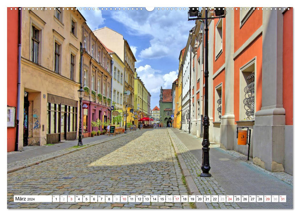 Poznan Poznan - Colorful and bright accents (CALVENDO Premium Wall Calendar 2024) 