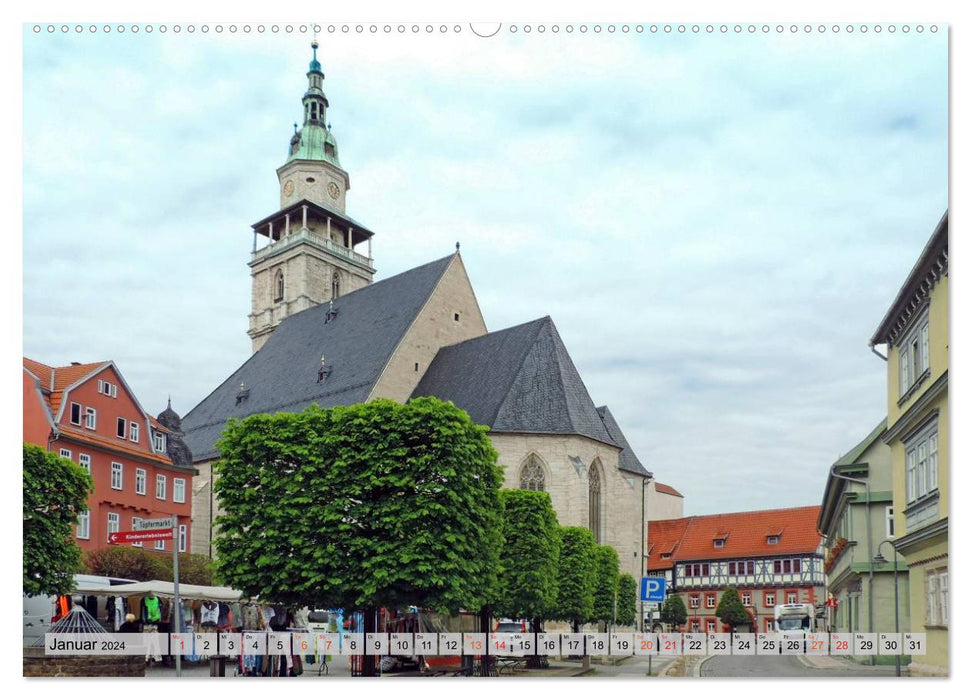 Bad Langensalza - Die Kur- und Gartenstadt (CALVENDO Premium Wandkalender 2024)