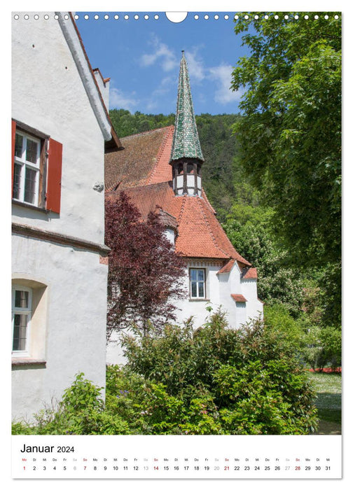 Blaubeuren I The Monastery - The Blautopf - The Place (CALVENDO Wall Calendar 2024) 