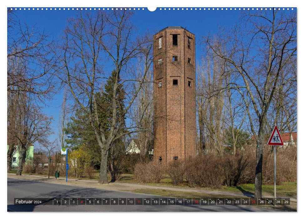 Water towers Central Germany (CALVENDO Premium Wall Calendar 2024) 