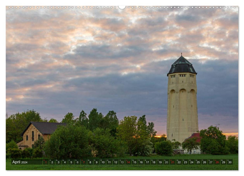 Water towers Central Germany (CALVENDO Premium Wall Calendar 2024) 