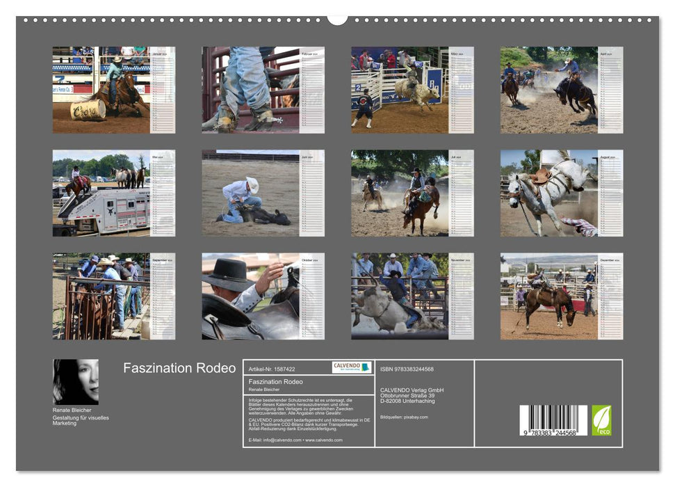 Faszination Rodeo (CALVENDO Premium Wandkalender 2024)