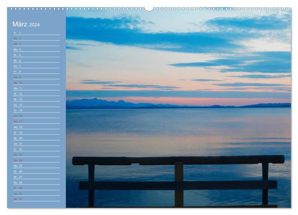 At the beautiful Chiemsee (CALVENDO wall calendar 2024) 