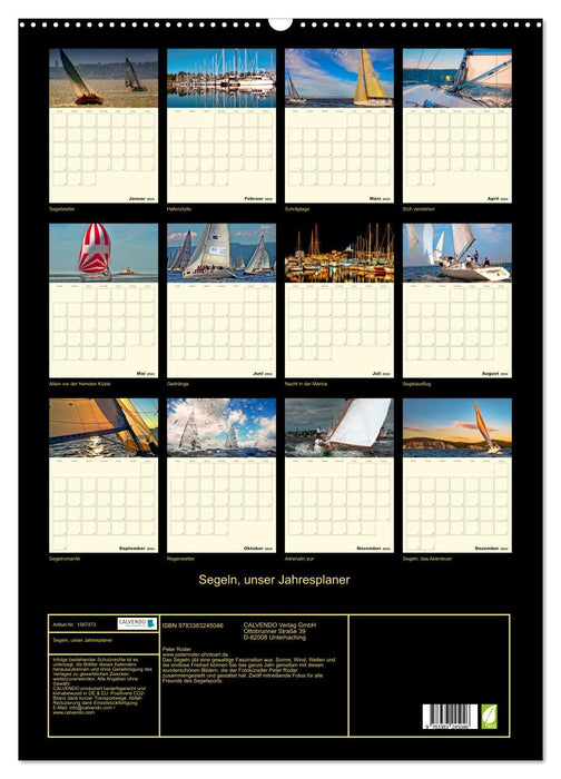 Sailing, our annual planner (CALVENDO wall calendar 2024) 