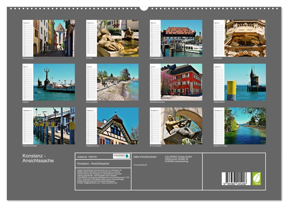 Konstanz - a matter of opinion (CALVENDO Premium Wall Calendar 2024) 