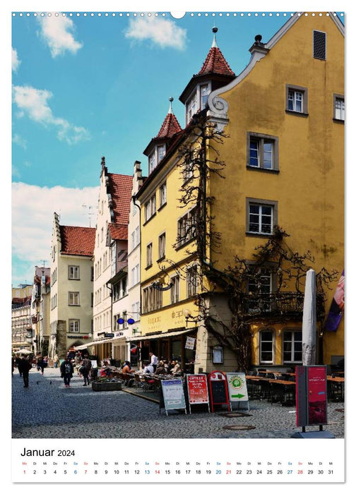 Lindau - island town on Lake Constance (CALVENDO Premium Wall Calendar 2024) 