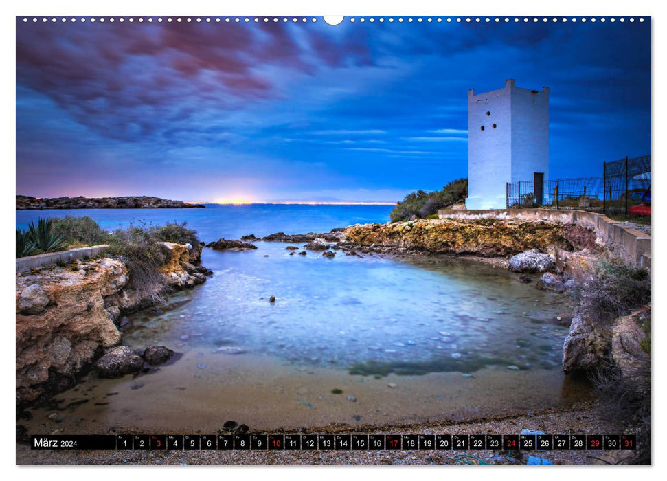 MALLORCA BY NIGHT (CALVENDO wall calendar 2024) 