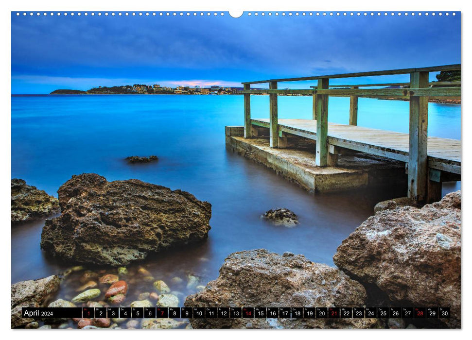 MALLORCA BY NIGHT (CALVENDO wall calendar 2024) 