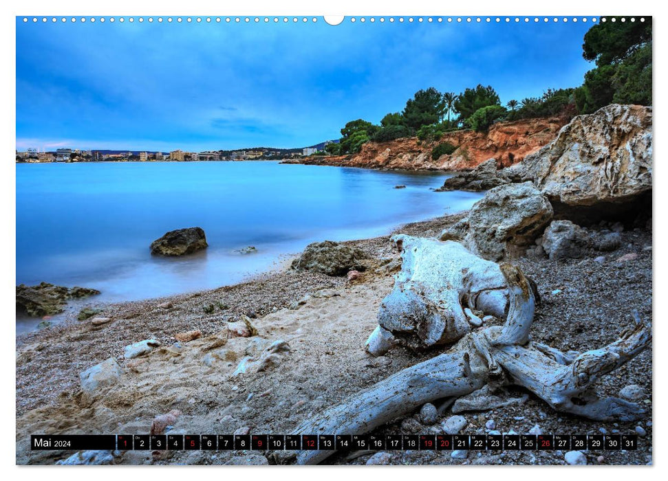 MALLORCA BY NIGHT (CALVENDO wall calendar 2024) 