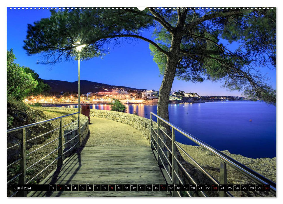 MALLORCA BEI NACHT (CALVENDO Wandkalender 2024)